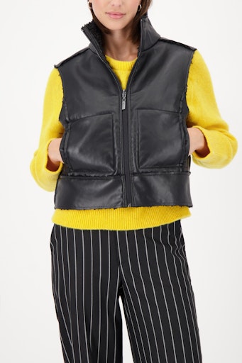 Kunstleder Weste von Monari 