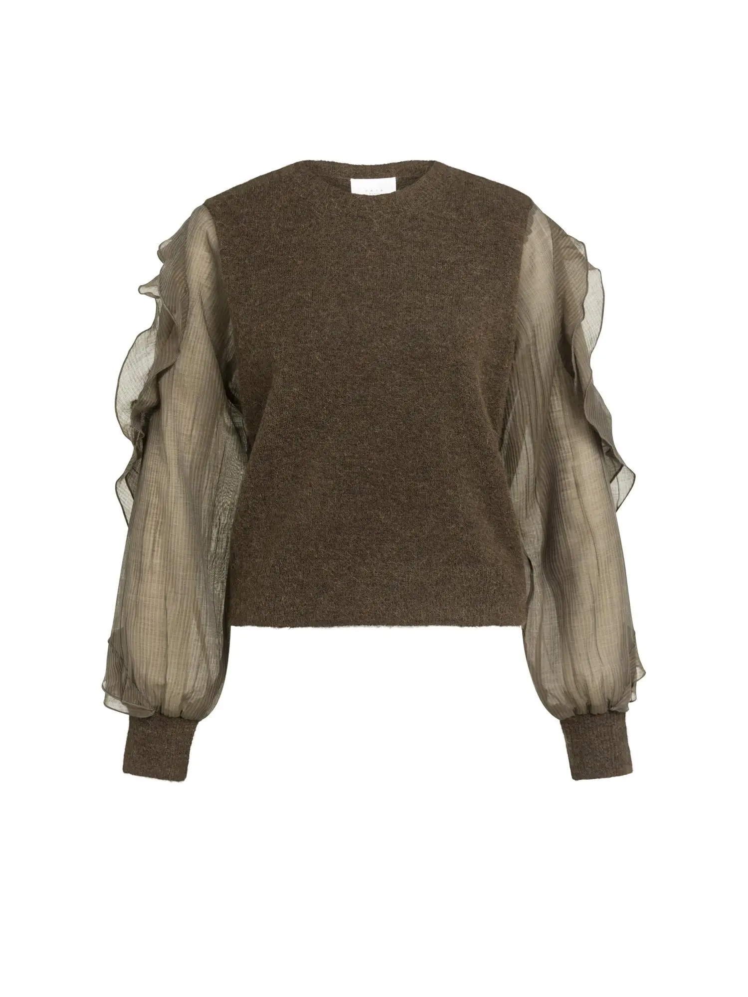 Pullover mit Rüschenärmeln von Yaya 