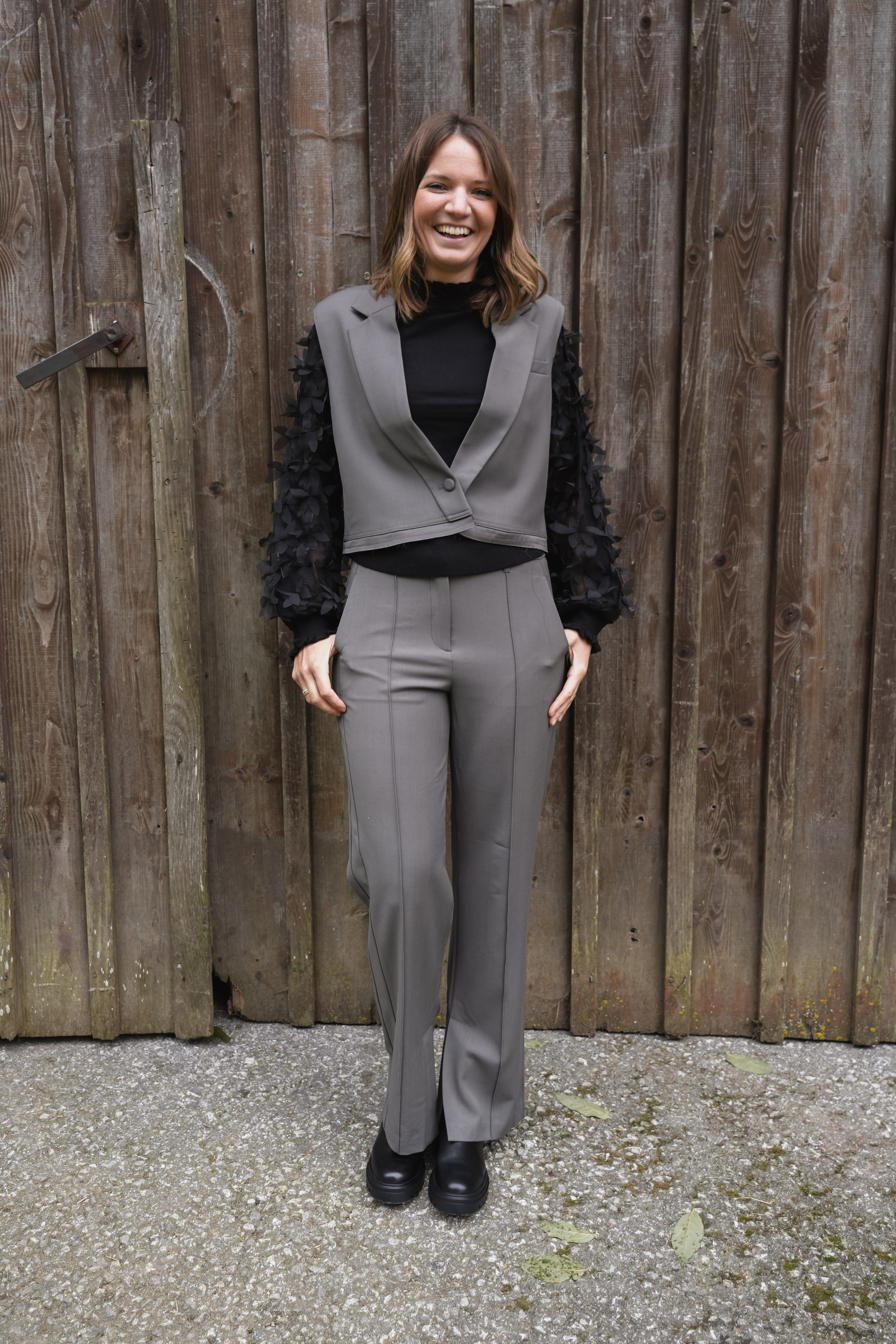 Weit geschnittene Hose von Yaya 