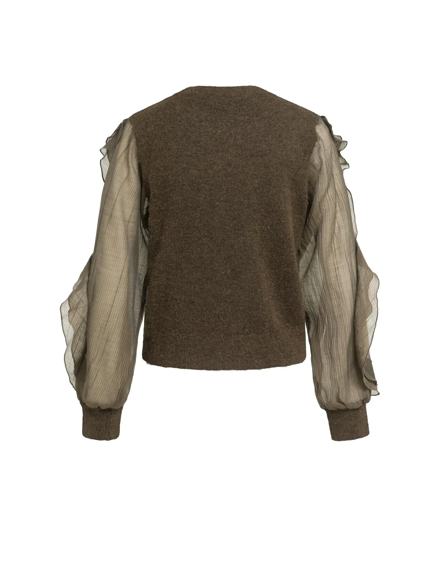 Pullover mit Rüschenärmeln von Yaya 