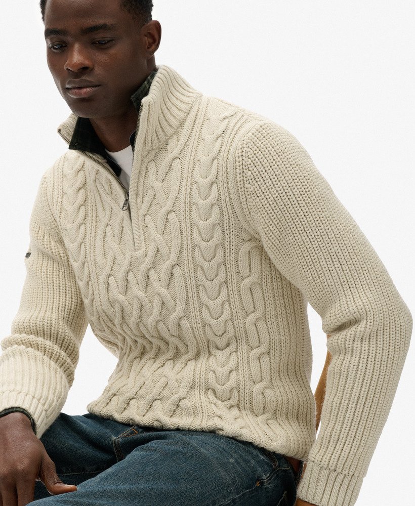 Zopfstrickpullover von Superdry 