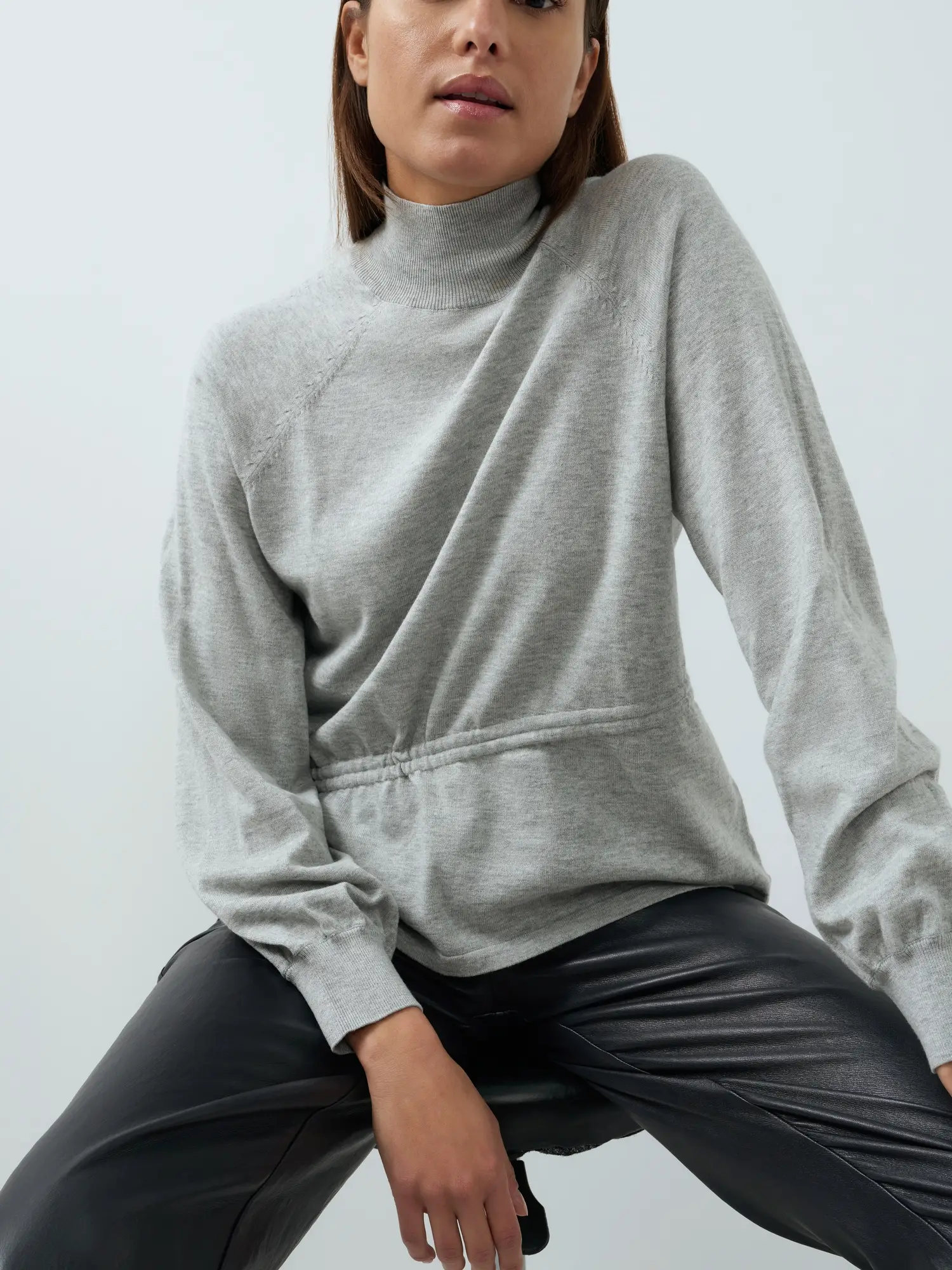 Pullover mit Taillenkordel von Yaya 