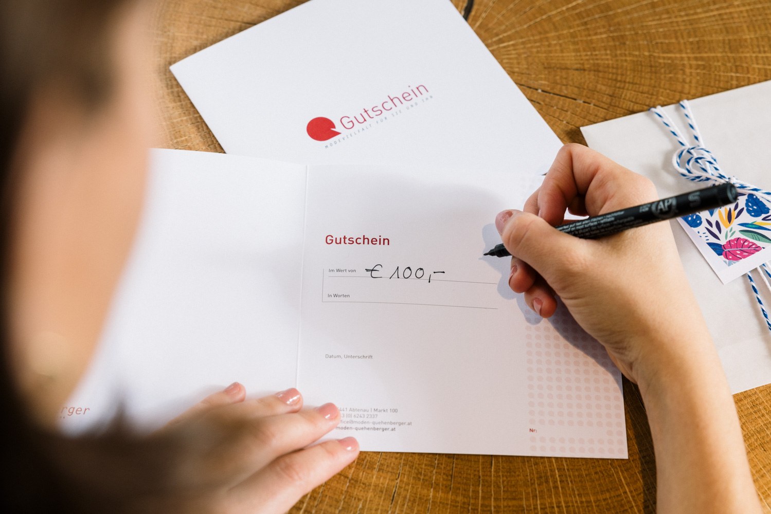 Geschenkgutschein - Geschäft