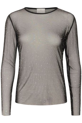 T-Shirt Kastinna mit Glitzer-Mesh von Kaffe
