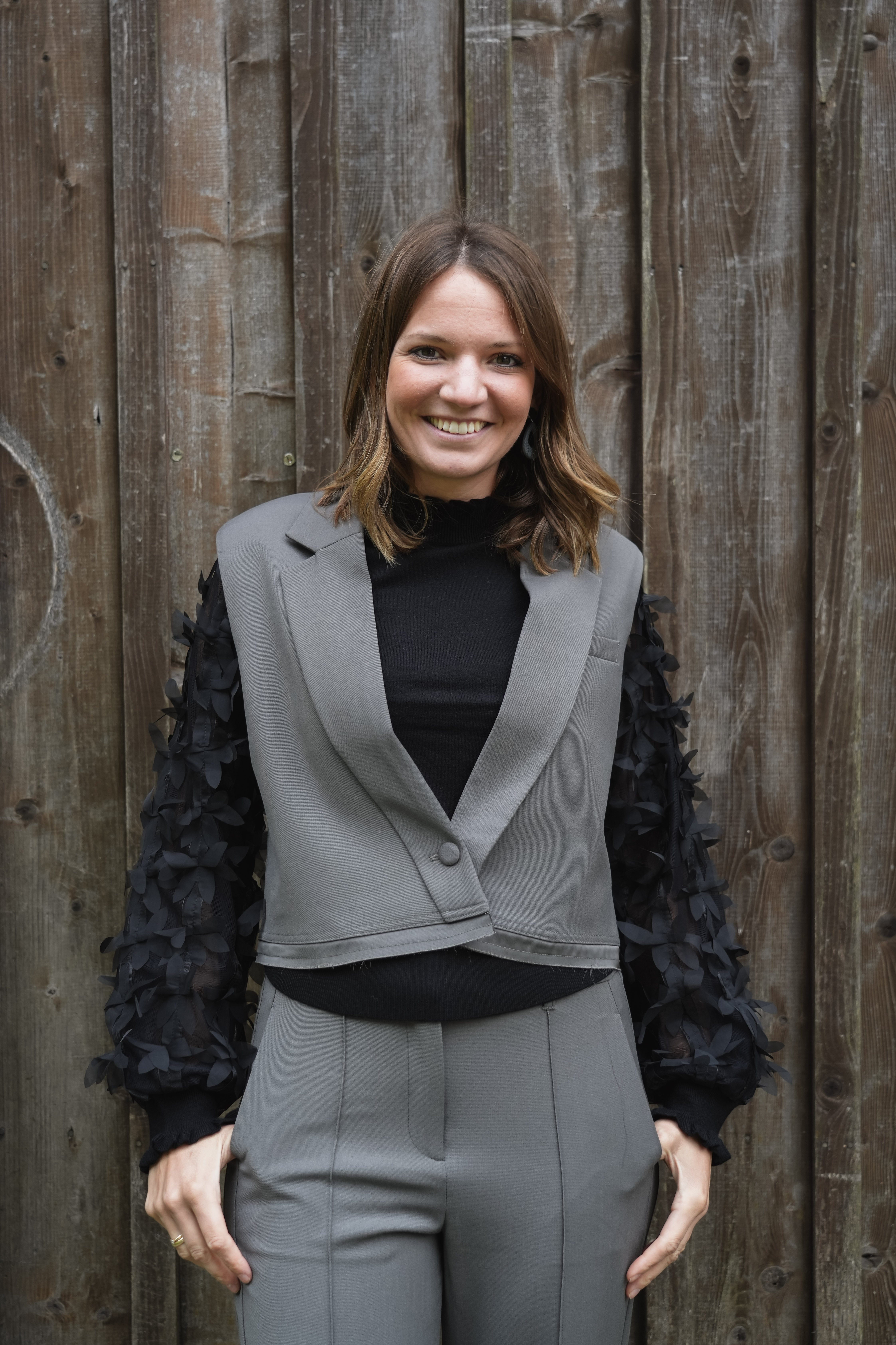 Kurze Blazerweste von Yaya 