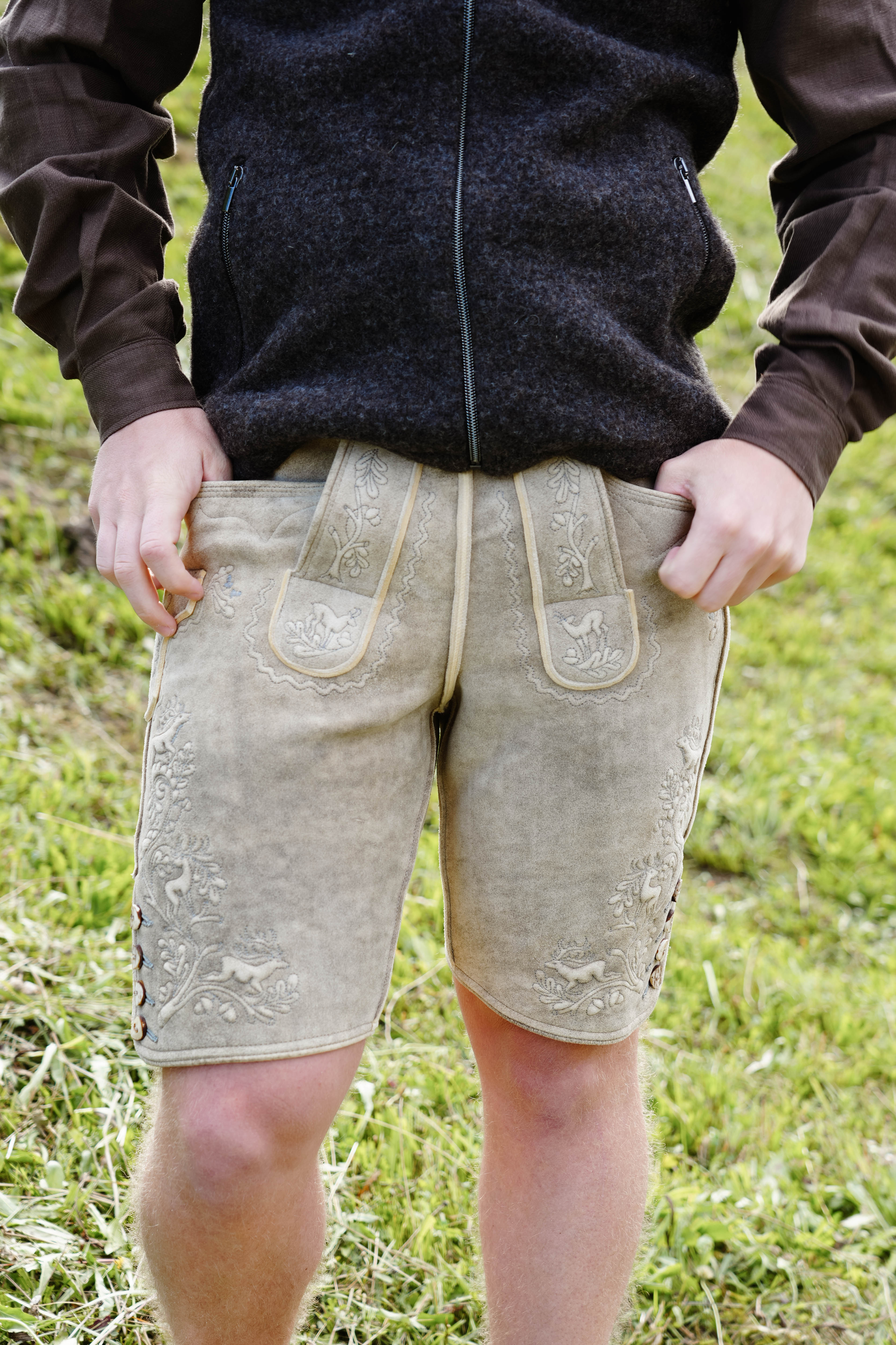 Lederhose Tauern Hirsch von Meindl 